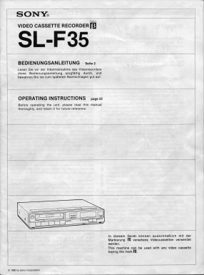 Anleitung SL-F35