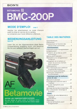 Anleitung BMC-200P