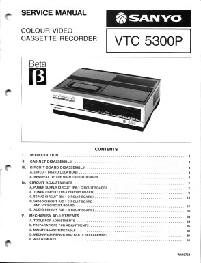 Sanyo Servicemanual